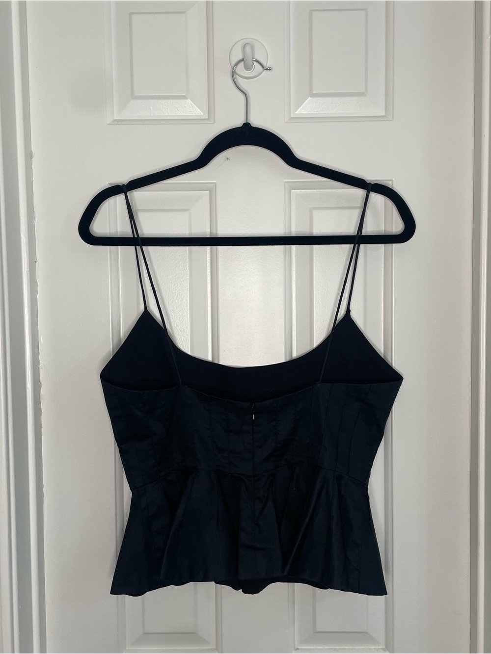 Hunter Bell Celia Pleated Peplum Top Size 6 - Picture 12 of 13